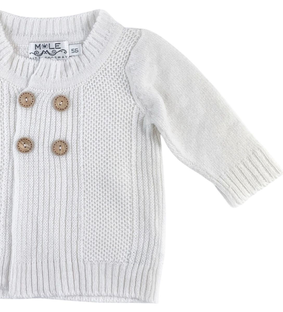 Kashmir babyjakke | Hvit
